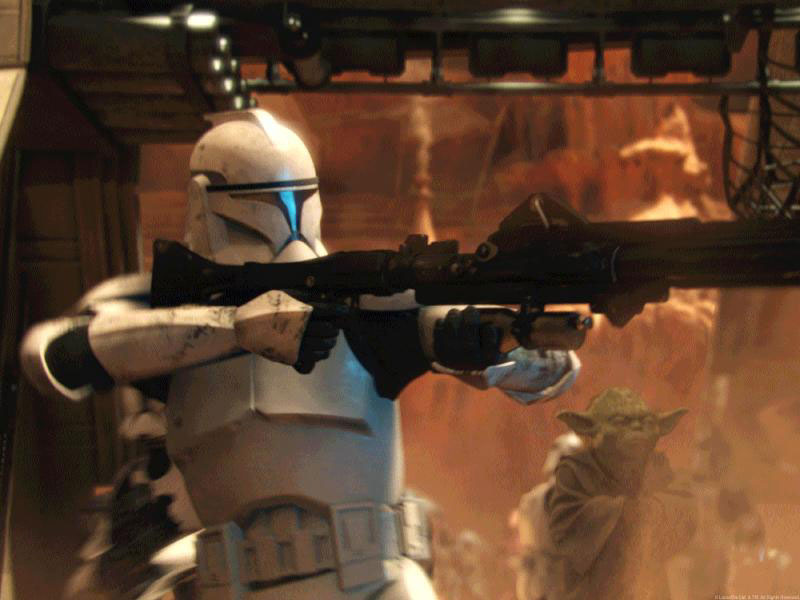 clone trooper shooting