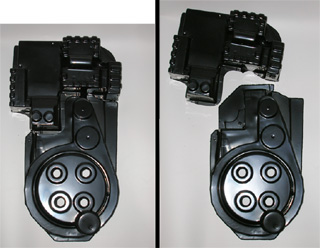 Photo of the proton pack shell that we offer for sale