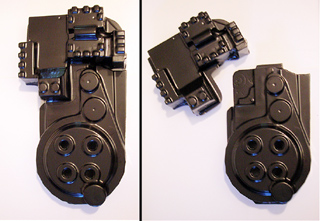 Photo of the proton pack shell that we offer for sale