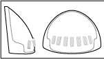 Mechanical drawing of the shoulderbell armor