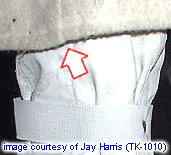 Image showing the side seamline in the bottom portion of the coat.