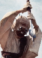 Clay kicking arse in a Tusken costume