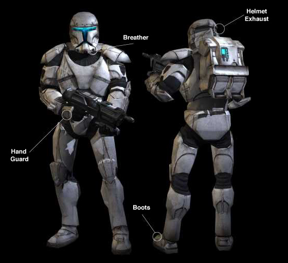 Republic Commando Armor Diagram