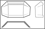 Mecahnical drawing of the abdomen plate armor