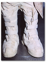 Image of the snowtrooper boots on display in Chicago's field Museum 2001