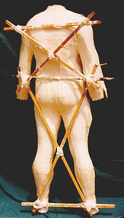 Full body plaster cast