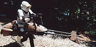 Fullscale replica Speeder Bike  from the Star Wars movie -Return of the Jedi-